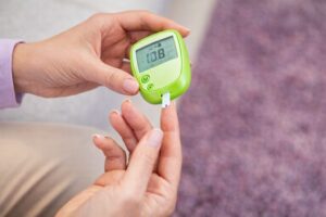 Glucose and blood test
